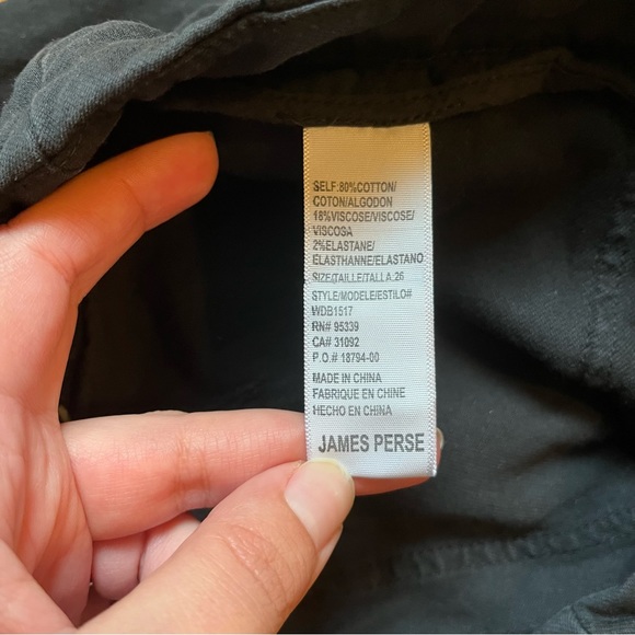 Standard James Perse slim jogger pants in black size 26 - Picture 8 of 8
